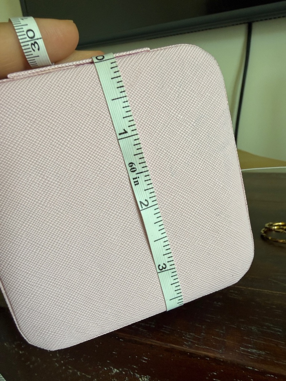 Pink bear charm & Square Zip jewelery organizer - Picture 7 of 7